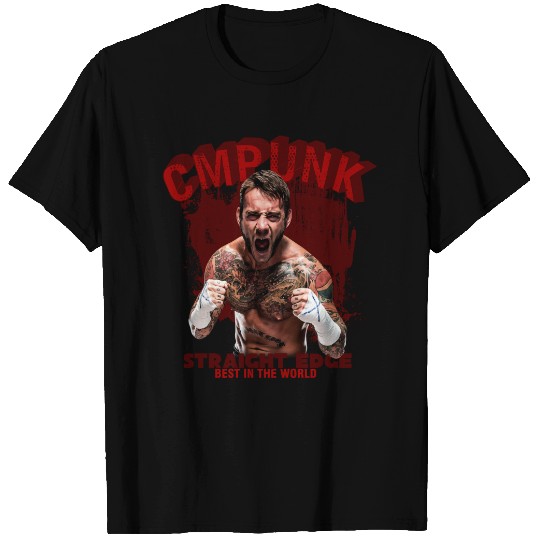 cm punk - Straight Edge - Cm Punk - T-Shirt