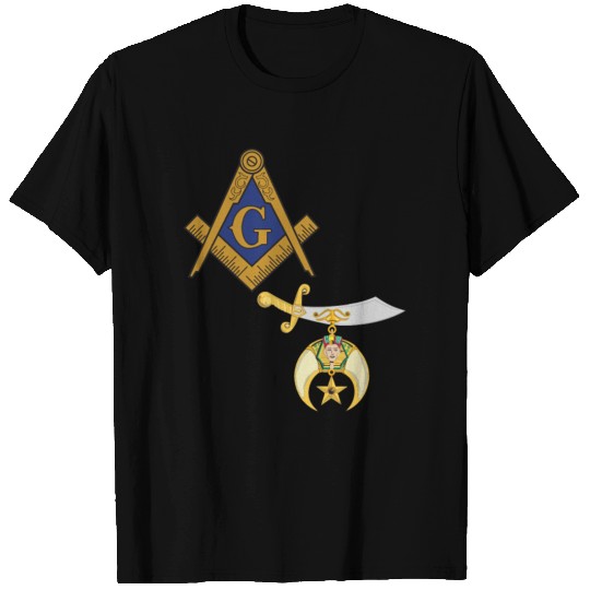 Mason Shriner Split Masonic Shrine Noble Gift Tee T-shirt