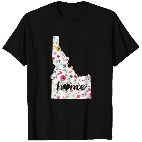 Floral Idaho Home T Shirt