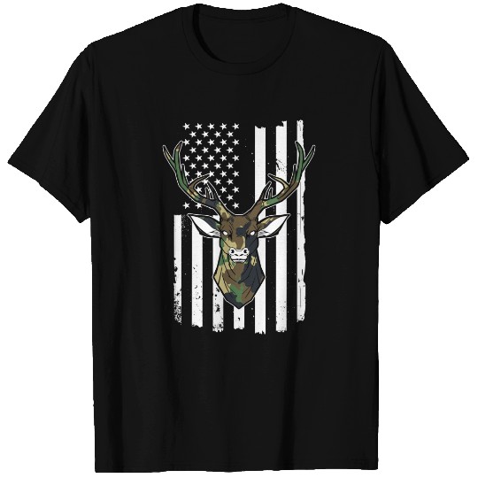 Camouflage Hunting Buck Deer Hunter T-Shirt