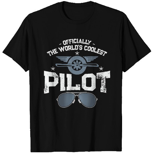 ly The World's Coolest Pilot Civil Aviation Flight T-Shirt