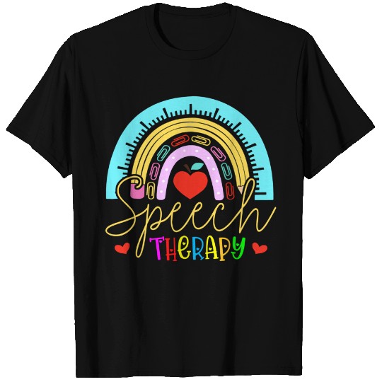 Speech Therapy Leopard Rainbow T-Shirt