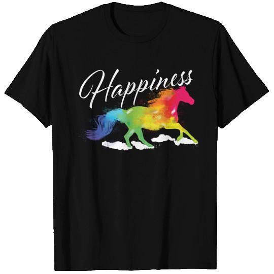 Happiness - Horse Lover Equestrian Horseback Rider T-Shirt