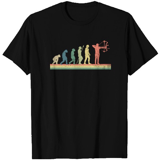 Archery Archer Evolution Retro Gift T-Shirt
