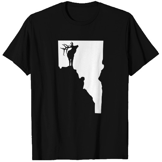 Upside Down Idaho Elk T Shirt