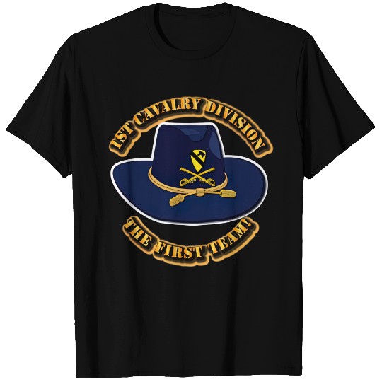 1st Cavalry Division - Cav Hat - 1st Cavalry - T-Shirt