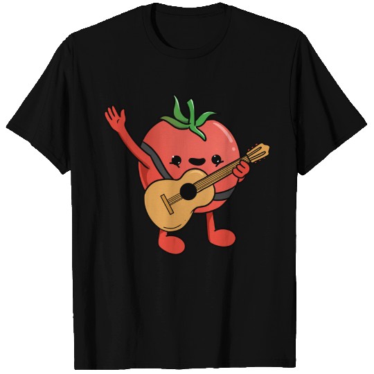 Tomato Playing Guitar T Shirt