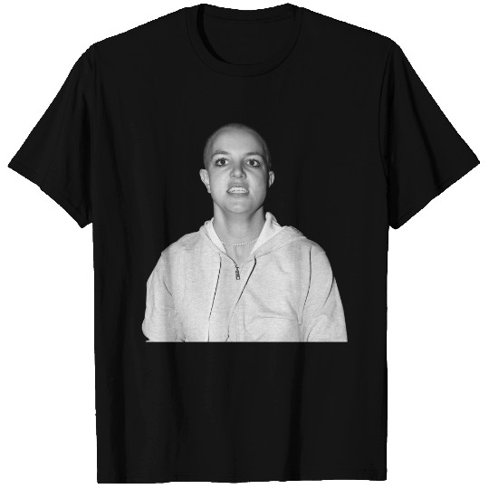 Bald Britney Spears Shaved Head T Shirt