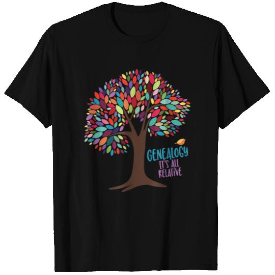 genealogy is all relative. family historian tee
