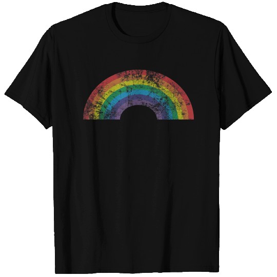 Rainbow T Shirt Gay Pride 1970's 1980's Retro T Shirt