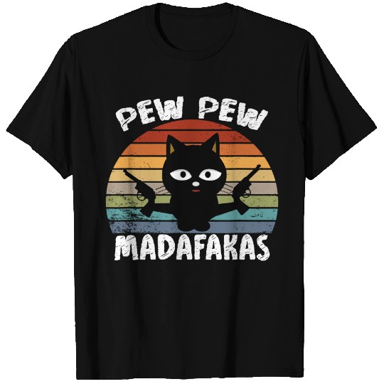 PEW PEW MADAFAKAS vintage Funny T-Shirt