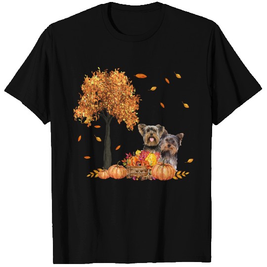 Autumn Leaf Fall Dog Lover T-Shirt