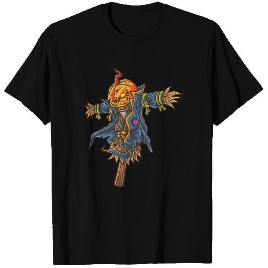 Halloween Scarecrow Pumpkin T-Shirt