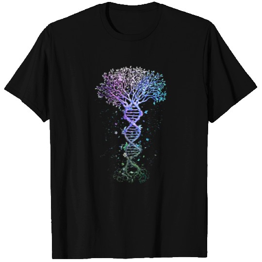 DNA Tree Life Earth Genetics Biologist Science Gift T-Shirt