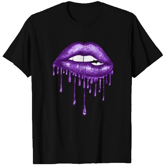 Drip Deep Purple Lips - Lips - T-Shirt