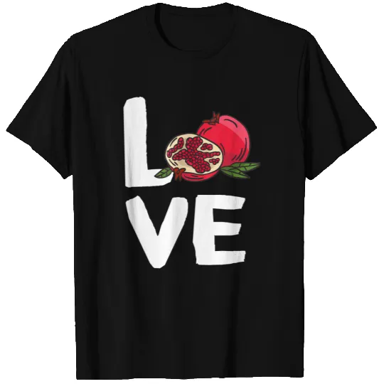I Love Pomegranate Kawaii Fruit T Shirt