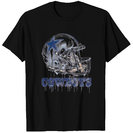 Dallas Cowboys Drip Helmet T-Shirt