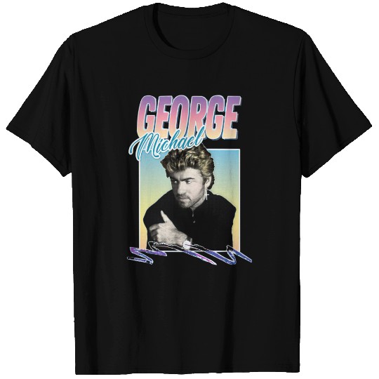 George Michael 80s Styled Aesthetic Design - George Michael - T-Shirt