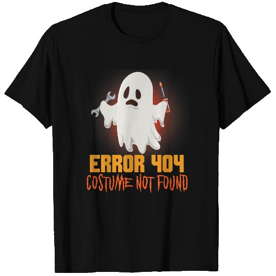 Ghost Halloween Error 404 Costume Not Found Shirt