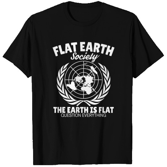 flat earth society T-shirt
