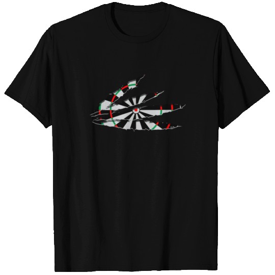 Ripped Dartboard Darts Dart Player Gift Idea T-shirt