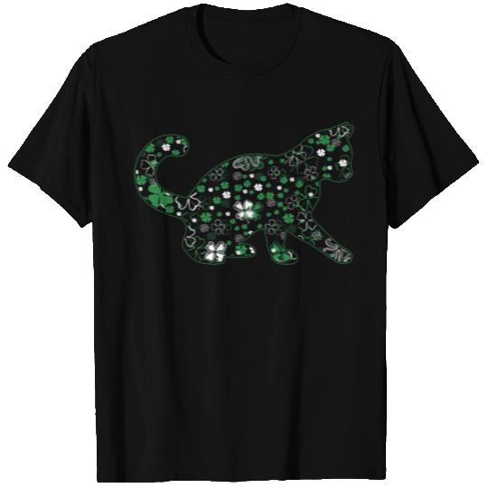 Cute Cat Shamrock Women St. Patrick's Day T-shirt