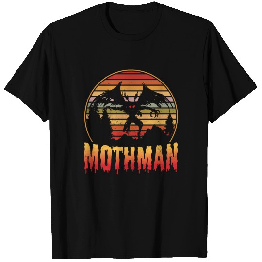 Mothman Cryptid Vintage Sunset T-shirt