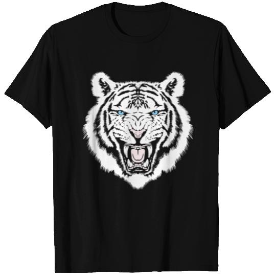 White Tiger Trendy Animal Print Easy Tiger T-shirt