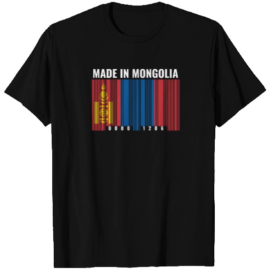 Mongolia Heritage Mongolian Roots Barcode T-shirt