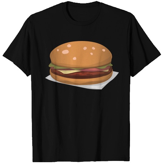 burger. with cheese. T-shirt
