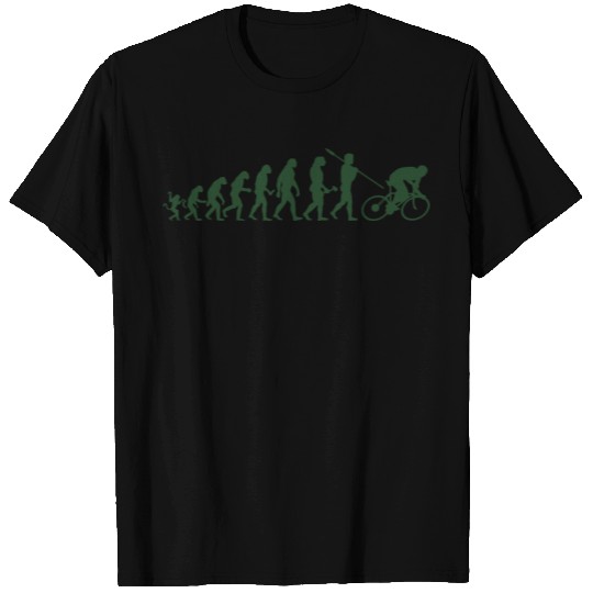 evolution, bike, cyclist, T-shirt