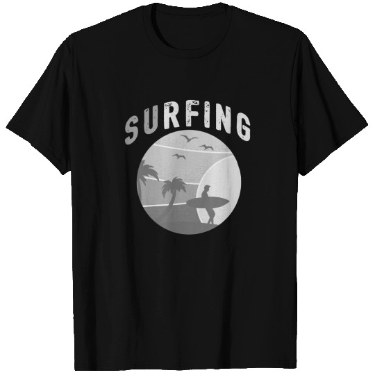 Surfing Surfer Gift Wave Surfboard T-shirt