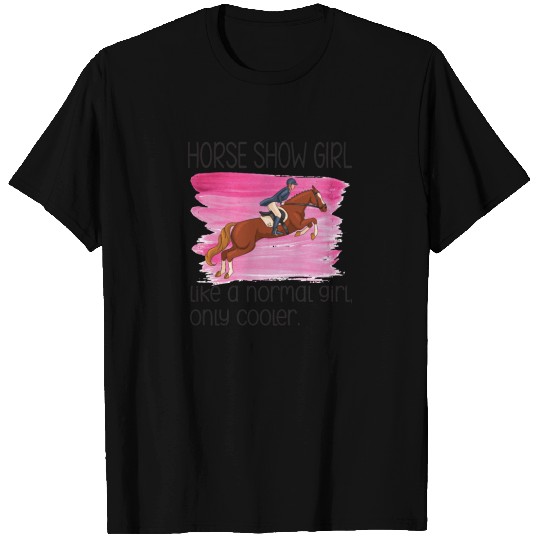 Horse Show Jumping Equestrian Horseback Riding T-shirt