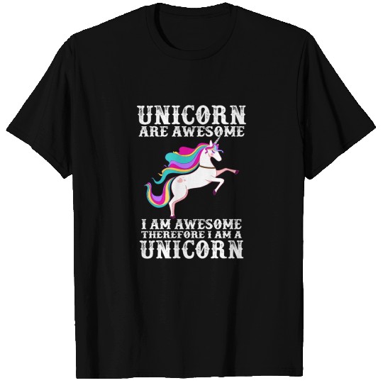 Pony Unicorn Are Awesome Einhorn Geschenk Gift T-shirt
