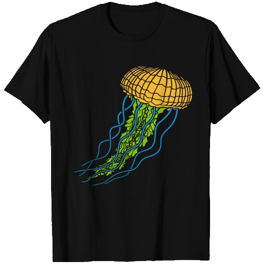 Colorful Underwater Jellyfish T-shirt