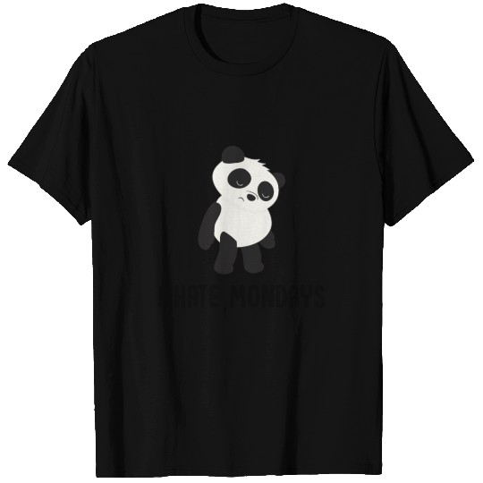 I Hate Mondays - Panda T-shirt