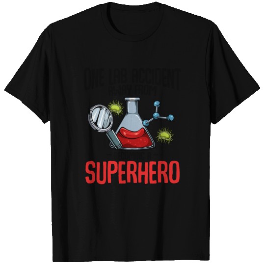 Chemistry Superhero Funny Sayings Chemist Gift T-shirt