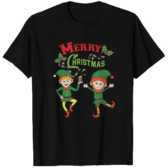 Funny Christmas Elf Elves Xmas T-shirt