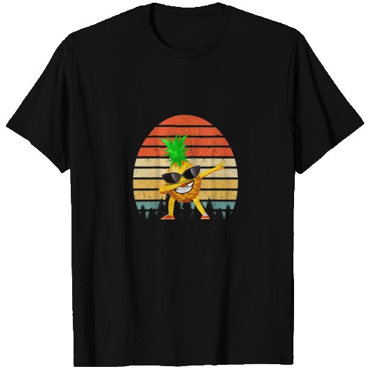 Vintage Dabbing Sunglasses Smile Pineapple Gift T-shirt