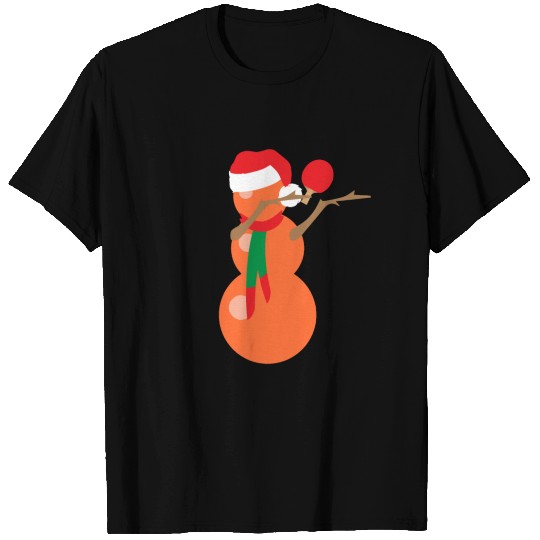 Funny Christmas Dabbing Ping Pong Table Tennis T-shirt