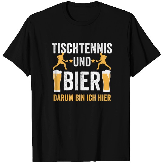 Table tennis beer T-shirt