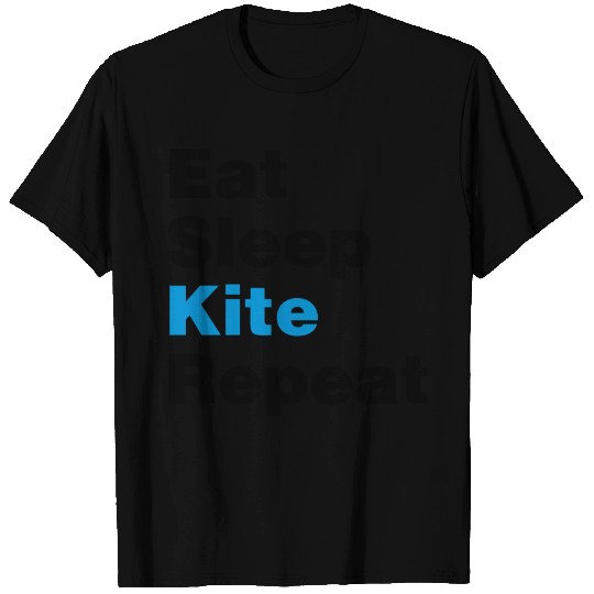 eat sleep kite repeat 2col T-shirt