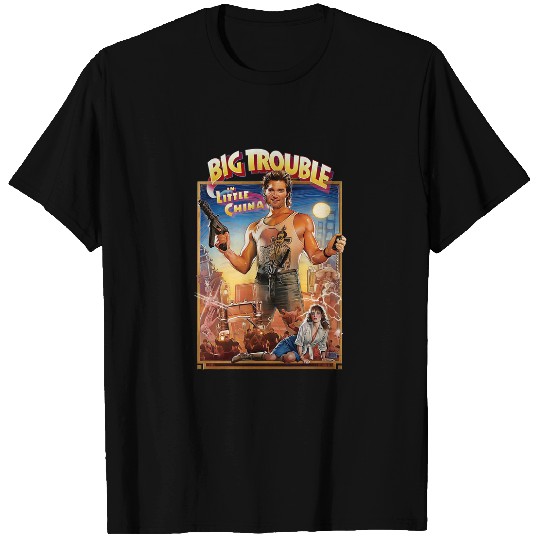 Truck Driver Gets Dragged Chinatown Action 80s Movie Fan Gifts - Big Trouble In Little China - T-Shirt