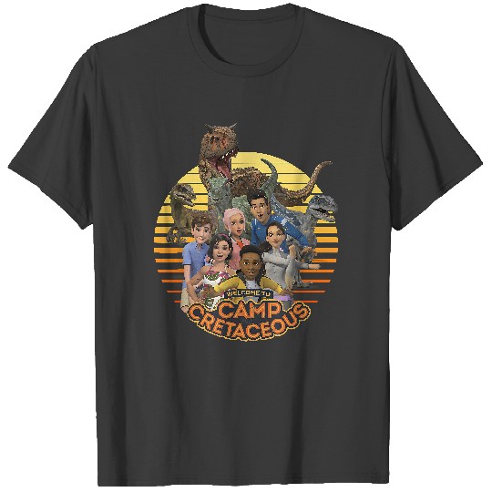 Discover Jurassic World Camp Cretaceous Group Shot Welcome T-Shirt T-Shirts