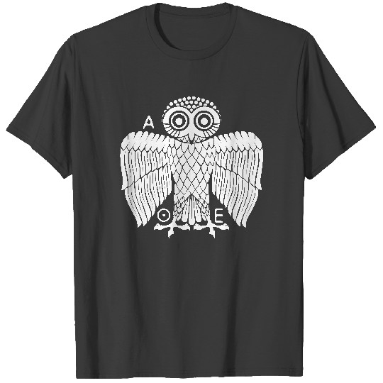 Discover Owl of Athena (without border) T-Shirt T-Shirts