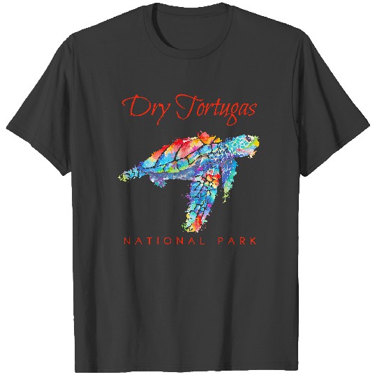 Discover Dry Tortugas National Park Sea Turtle T- Shirt Dry Tortugas National Park Watercolor Sea Turtle T- Shirt (1) T-Shirts
