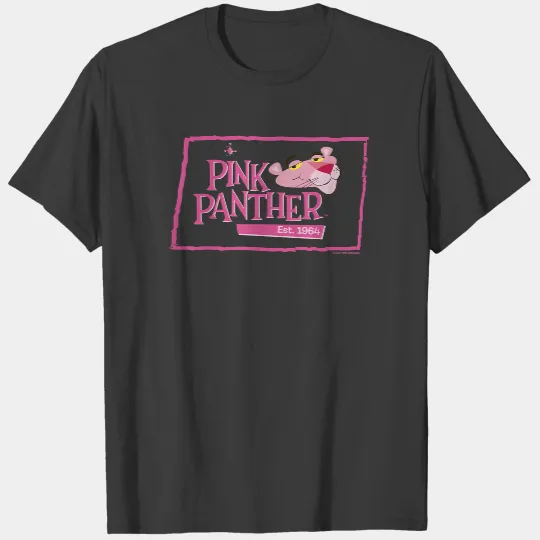 Pink Panther Boxed Portrait Logo T-Shirt T-Shirts