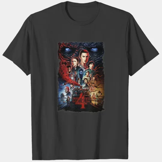 Stranger Things 4 Full Cast Poster T-Shirt T-Shirts