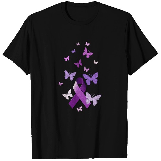 Purple Awareness Ribbon T-shirt