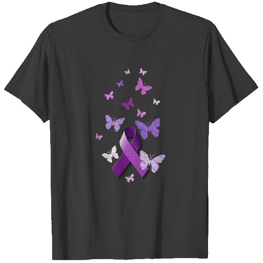 Purple Awareness Ribbon T-shirt